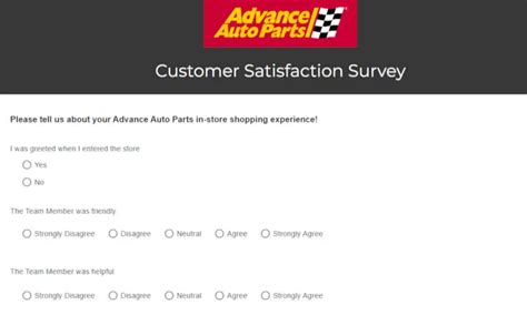 advanceautoparts com survey